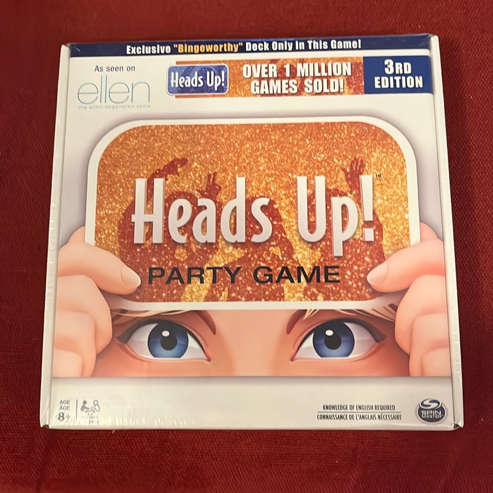 NWT Heads Up Party Game